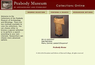 Harvard's Peabody Museum Collection